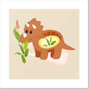 triceratops Posters and Art